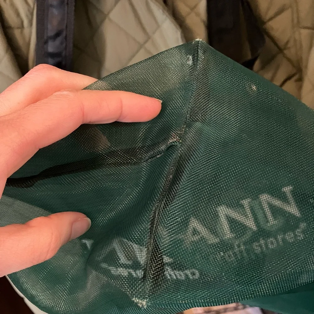 Green Mesh JoAnn Fabrics Shopping Tote Bag - Picture 3 of 7